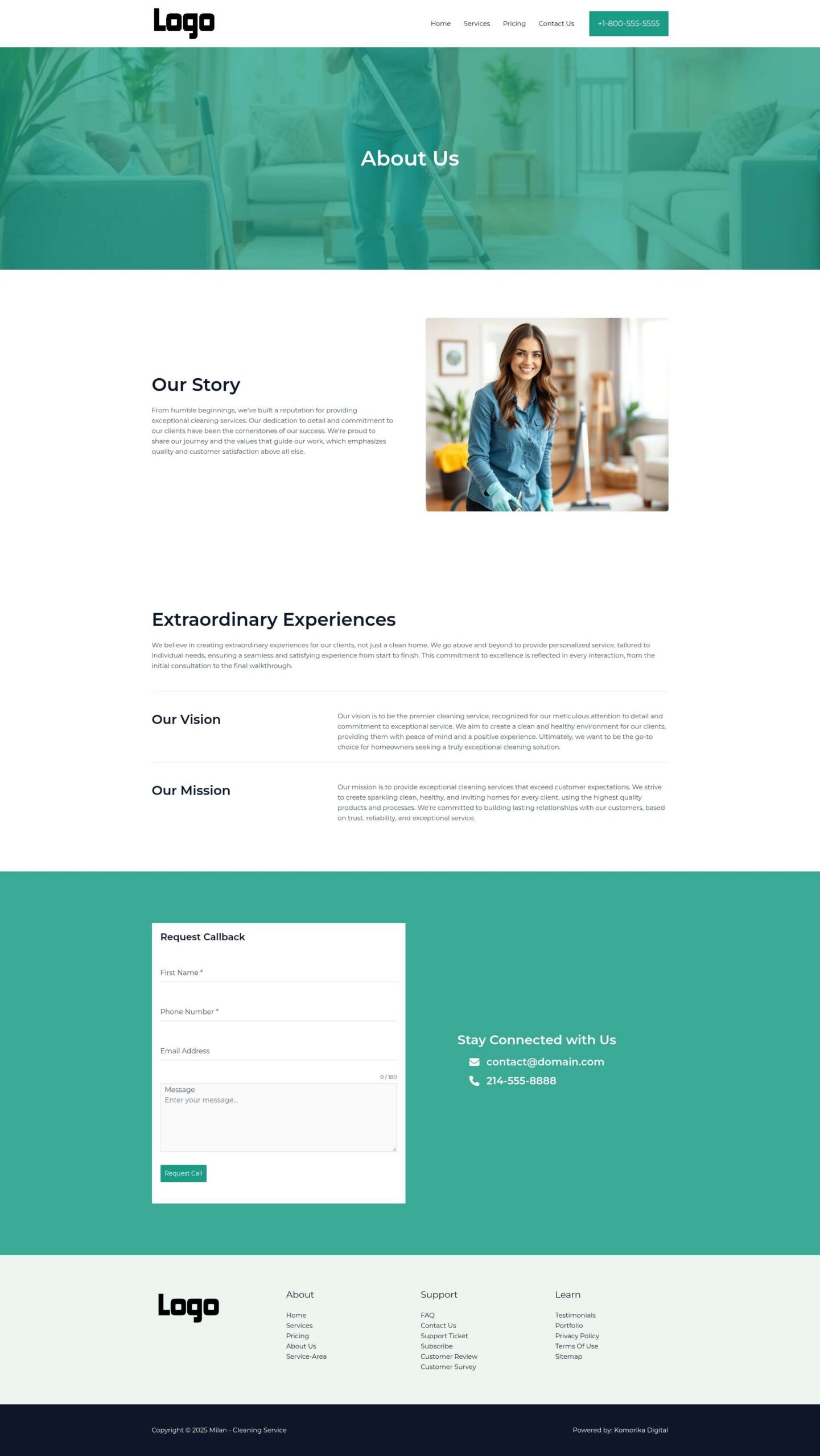 About Us - Milan - Emerald - Cleaning Service