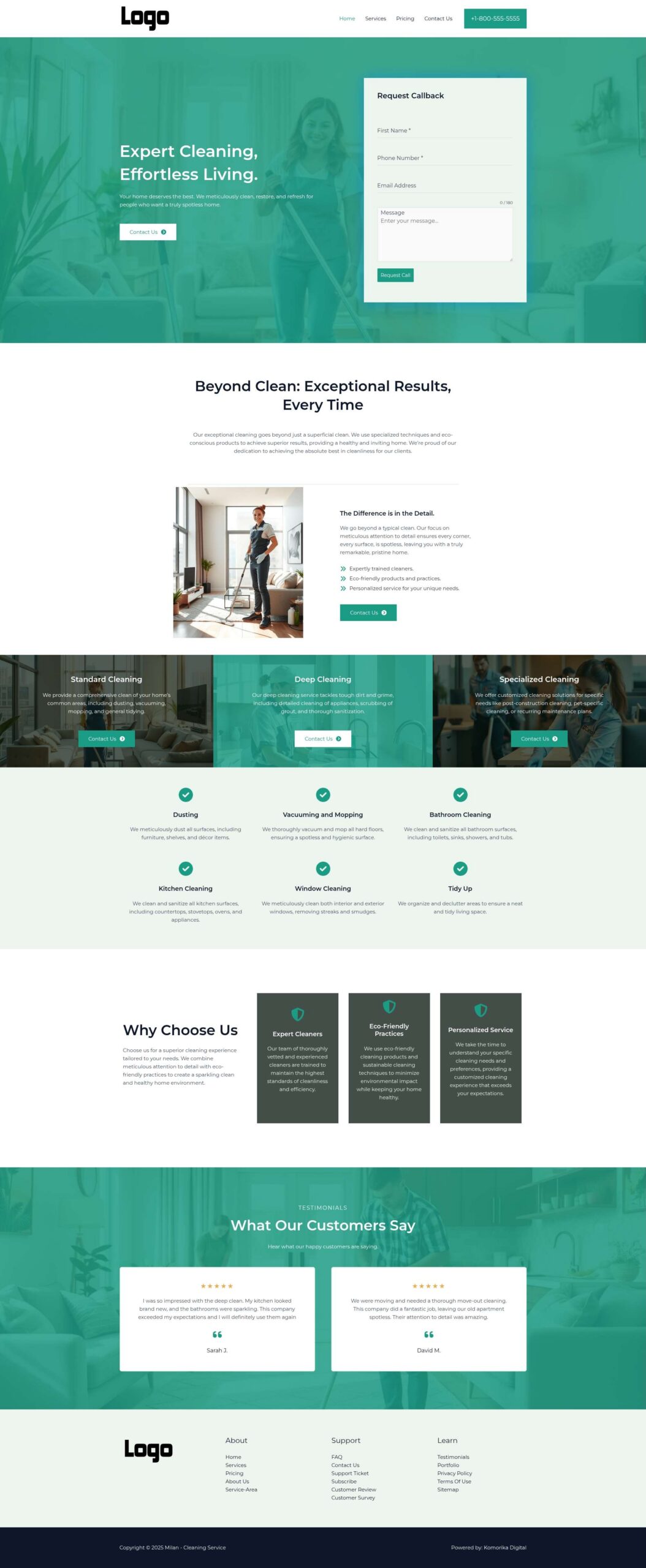 Home - Milan - Emerald - Cleaning Service