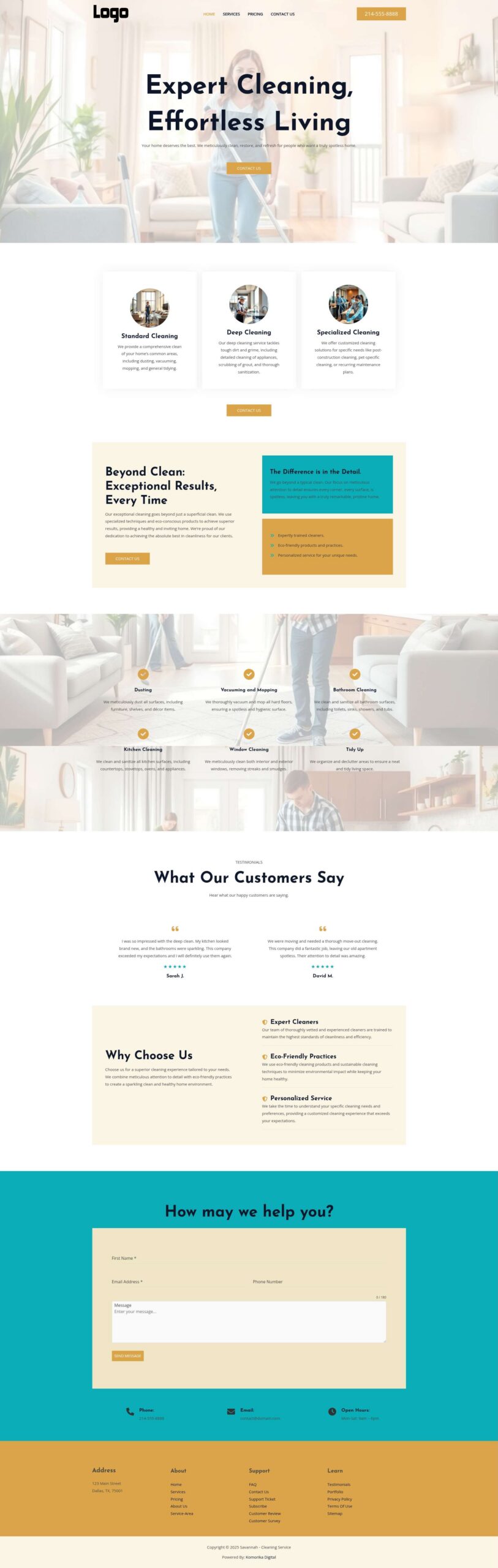 Home - Savannah - Amber - Cleaning Service