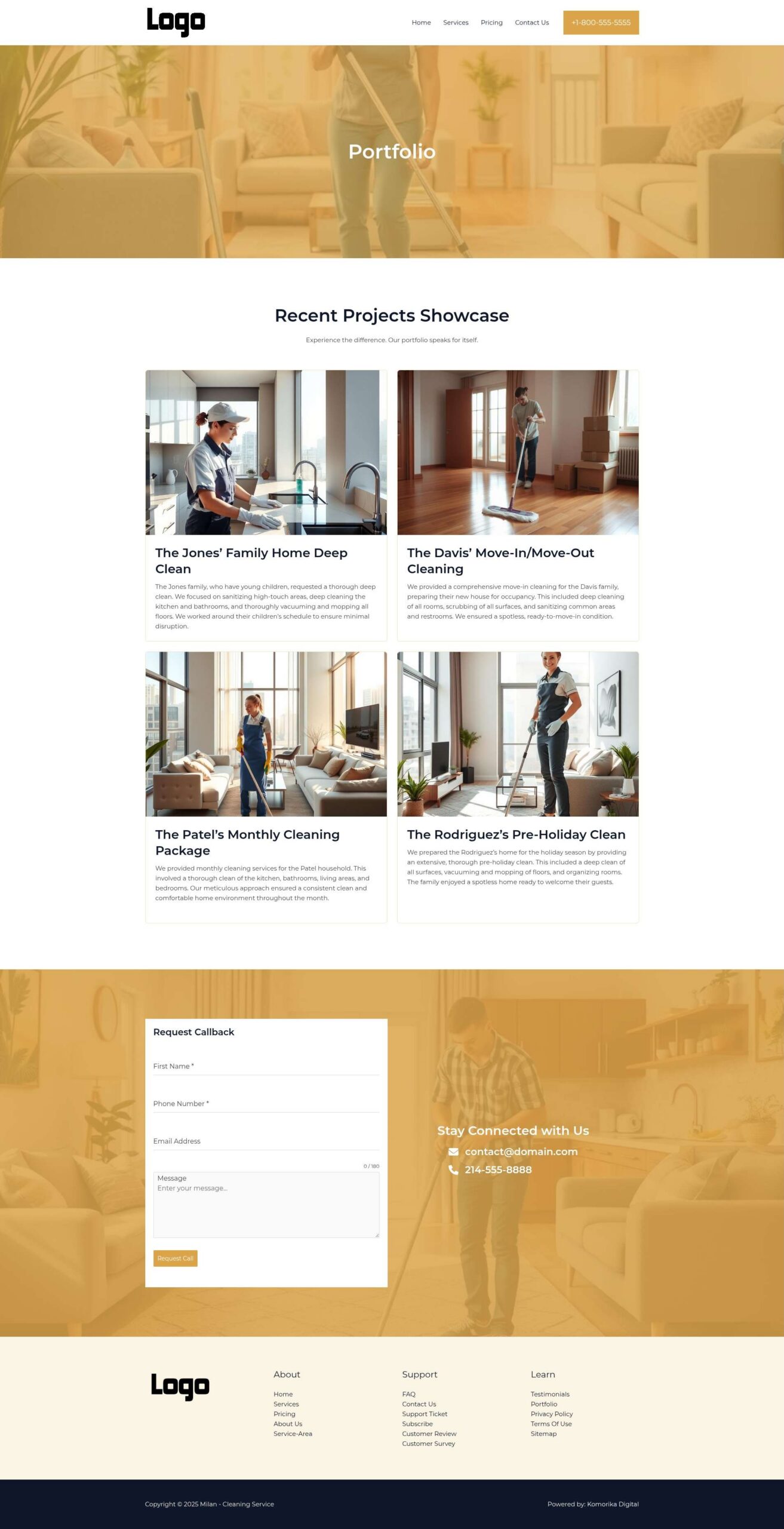 Portfolio - Milan - Amber - Cleaning Service