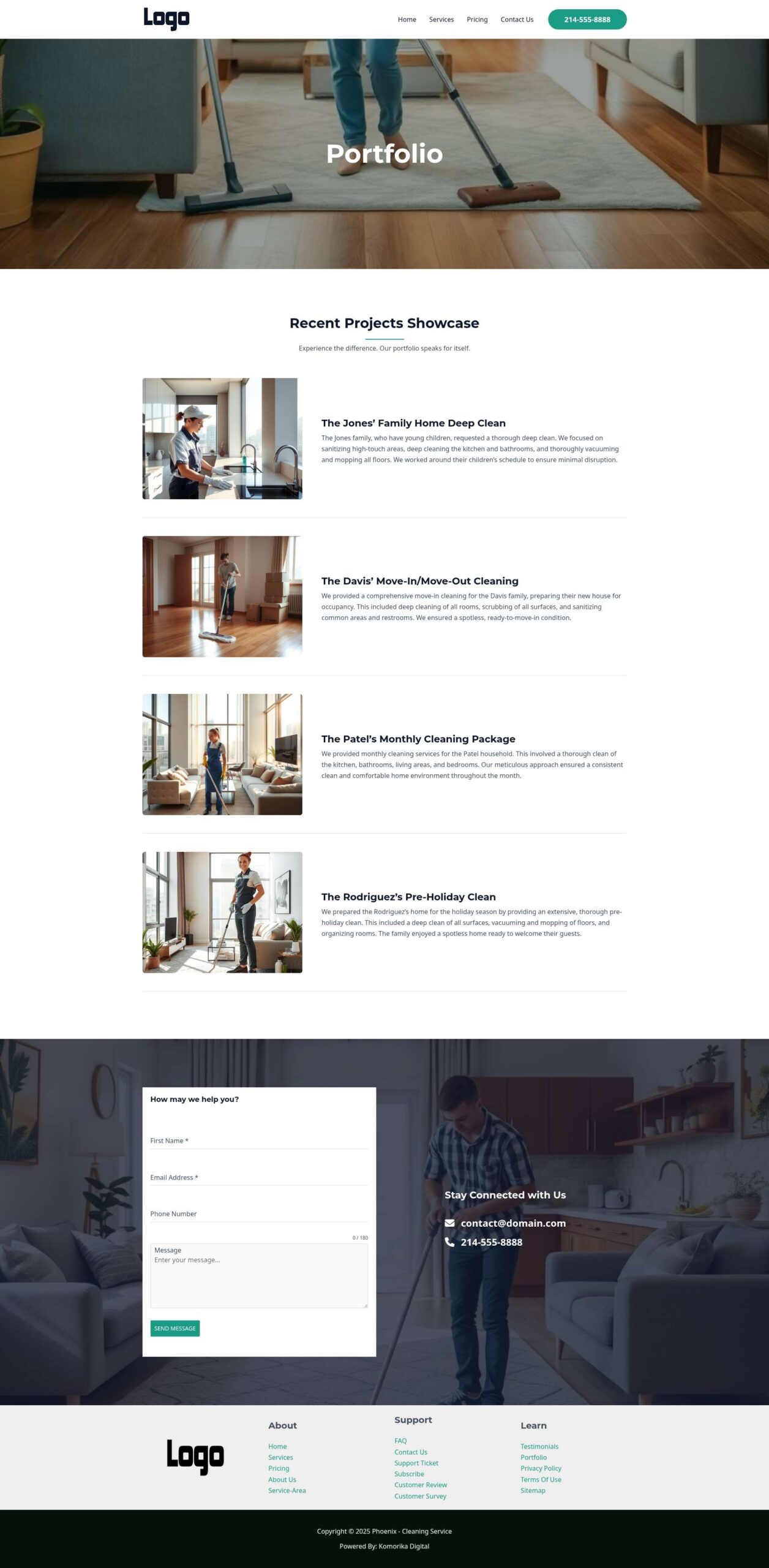 Portfolio - Phoenix - Emerals - Cleaning Service
