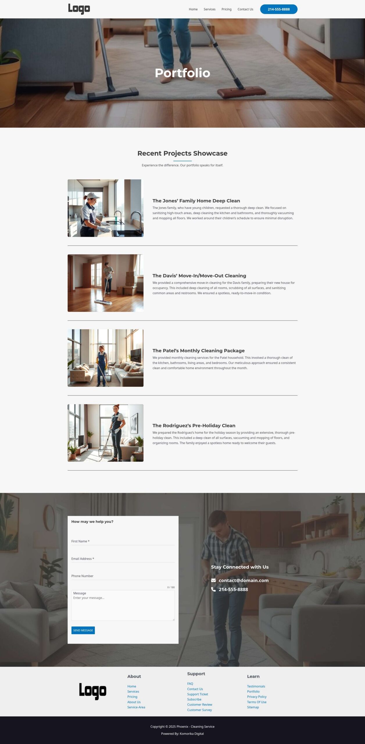 Portfolio - Phoenix - Sapphire - Cleaning Service