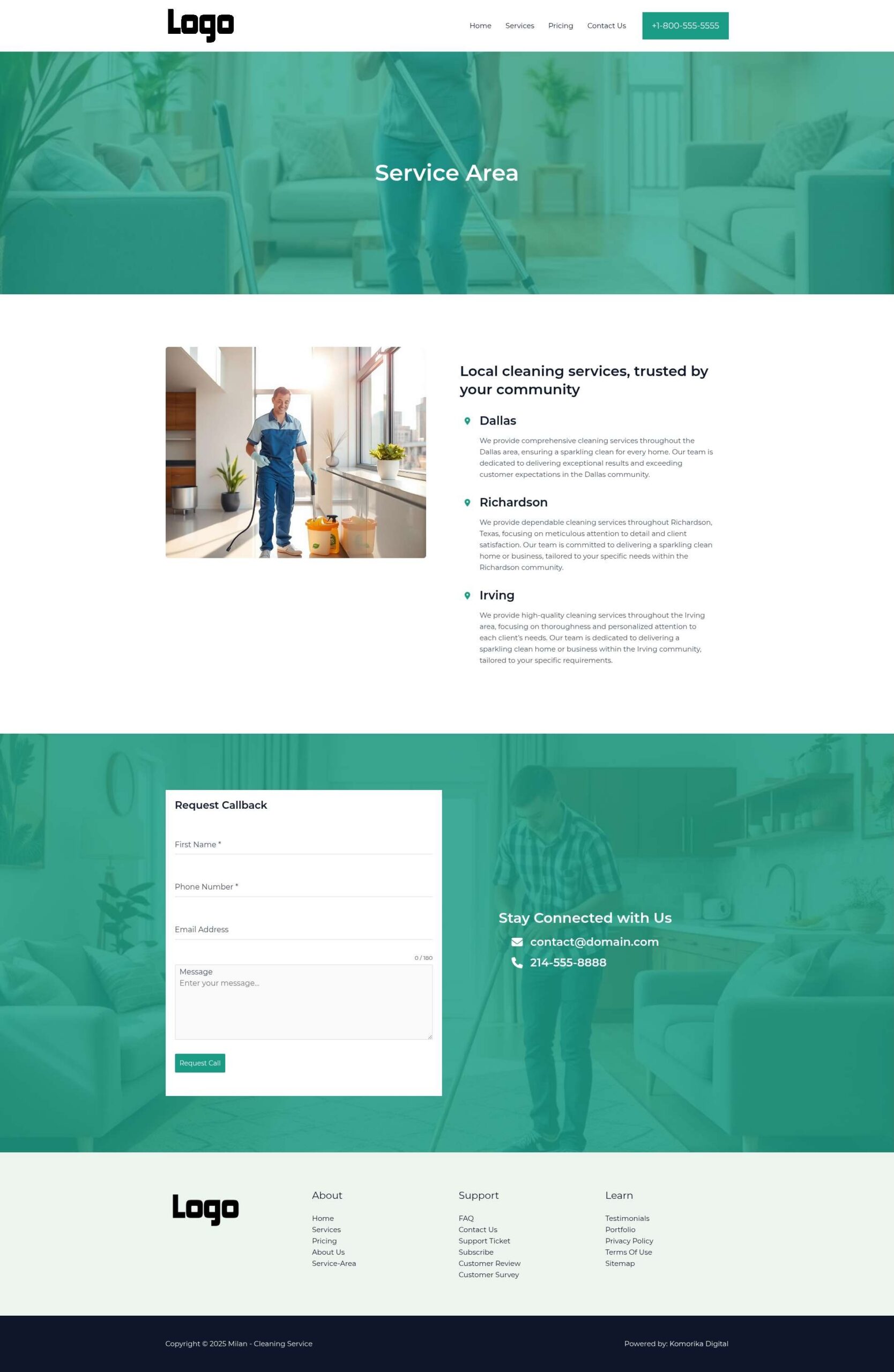 Service Area - Milan - Emerald - Cleaning Service