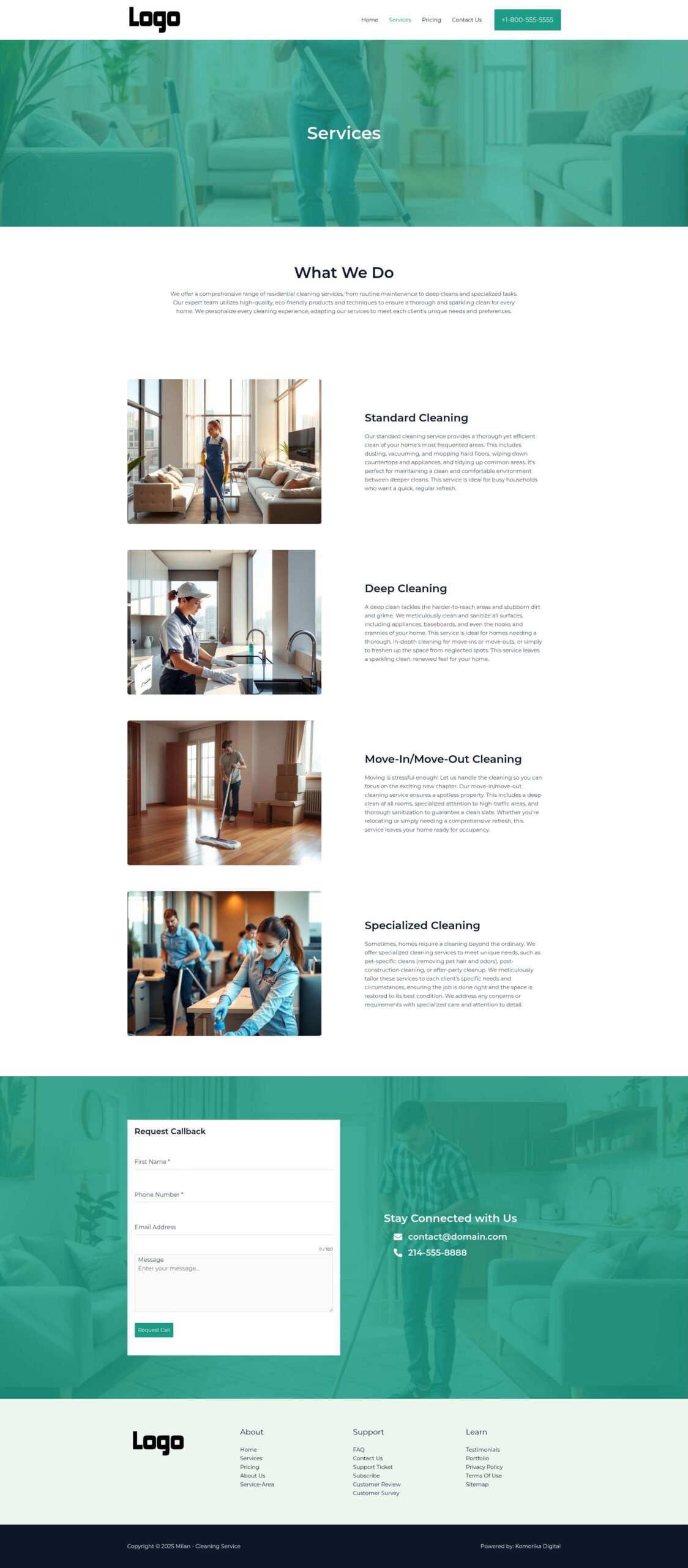 Services - Milan - Emerald - Cleaning Service