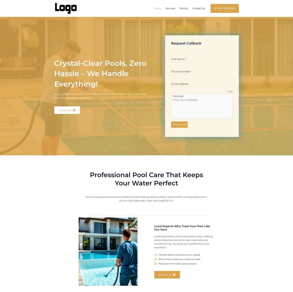 Home - Milan - Amber - Pool Cleaning Service